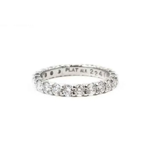 elegant diamond bracelets for special events -A Link Platinum and Diamond Eternity Band