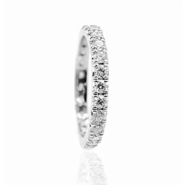 fashionable jewelry for women’s parties -Azul Platinum Diamond Eternity Wedding  Band