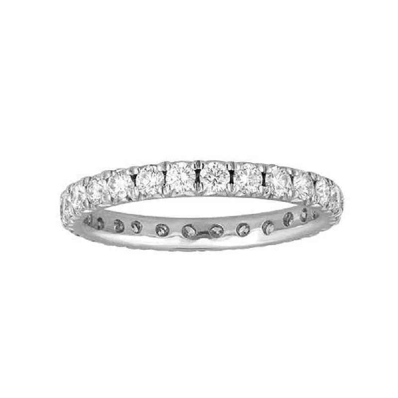 elegant bracelets for women’s parties -Azul 1.03 Carats Platinum Diamond Eternity Wedding Band