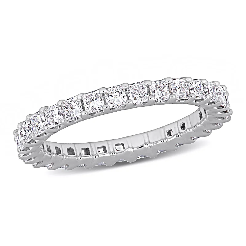 stunning bridal jewelry sets -Created Forever 2ct TW Princess-Cut Lab-Grown Diamond Eternity Ring in 14k White Gold