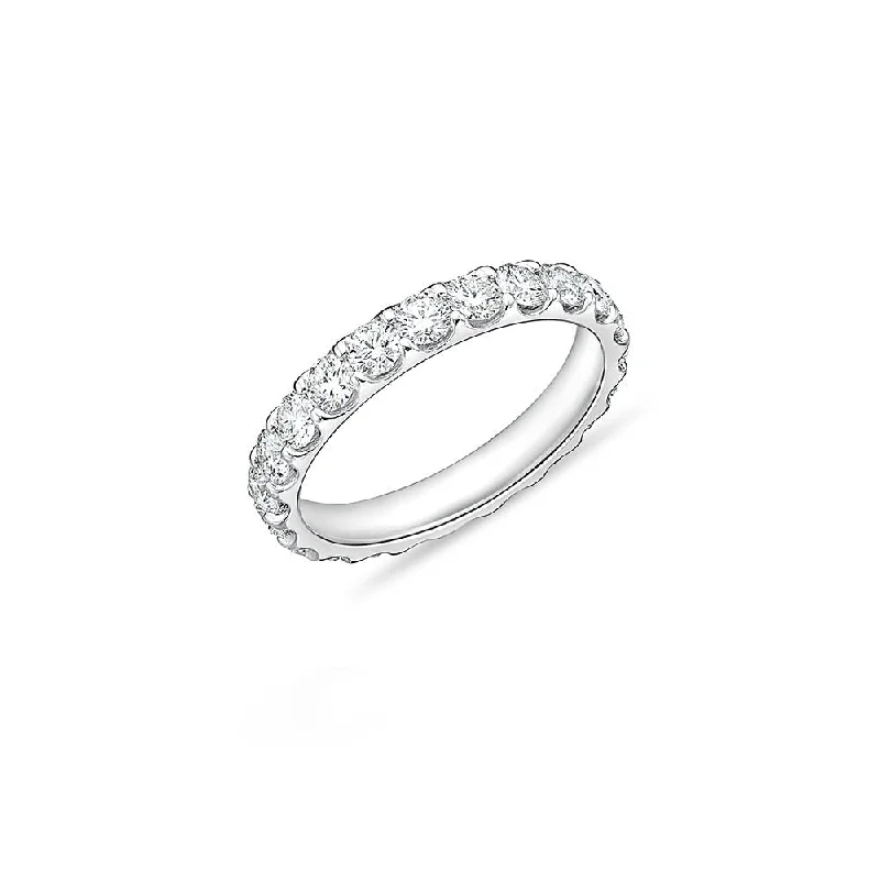 affordable jewelry for weddings -LaViano Fashion 1.97 Carats Platinum Diamond Eternity Wedding Band