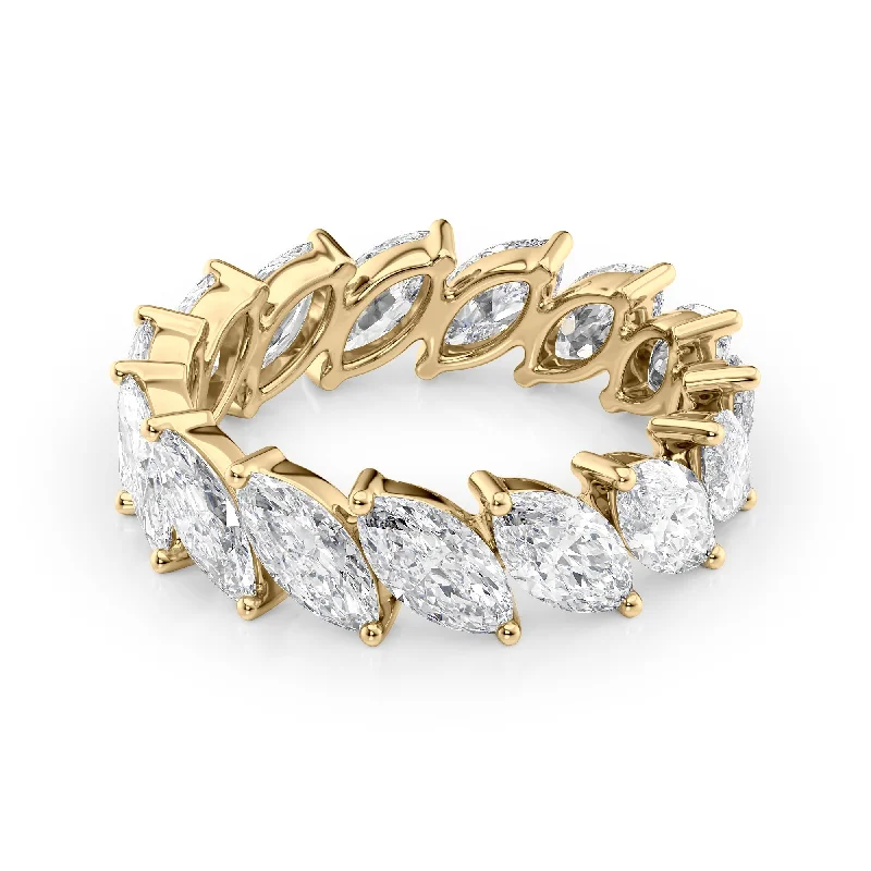 elegant engagement rings for women -5ct Slanted Marquise Eternity