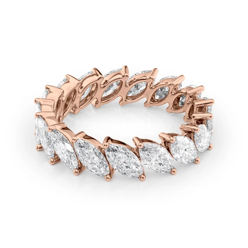 custom-designed jewelry for women -3.5ct Slanted Marquise Eternity