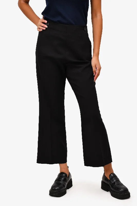 cute women’s skirts for summer -Chloe Black Tapered Leg Trousers Size 36