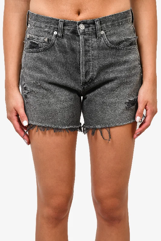 comfortable loungewear for women -Citizens of Humanity Grey Denim 'Annabelle Long' Shorts Size 27