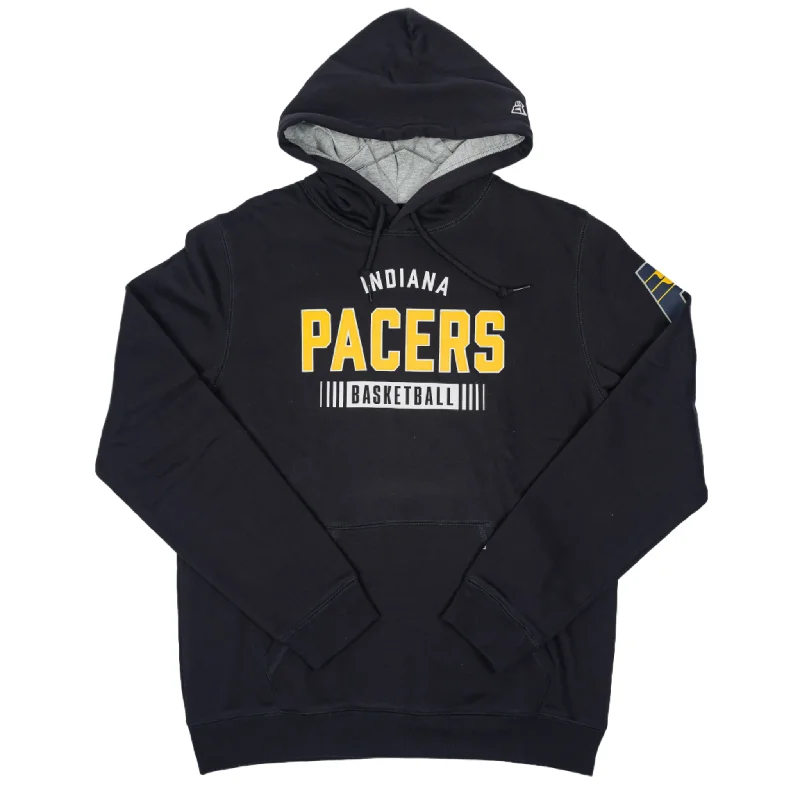 affordable plus-size clothing for women -Adult Indiana Pacers Sport Night Hooded Sweatshirt in Navy by New Era