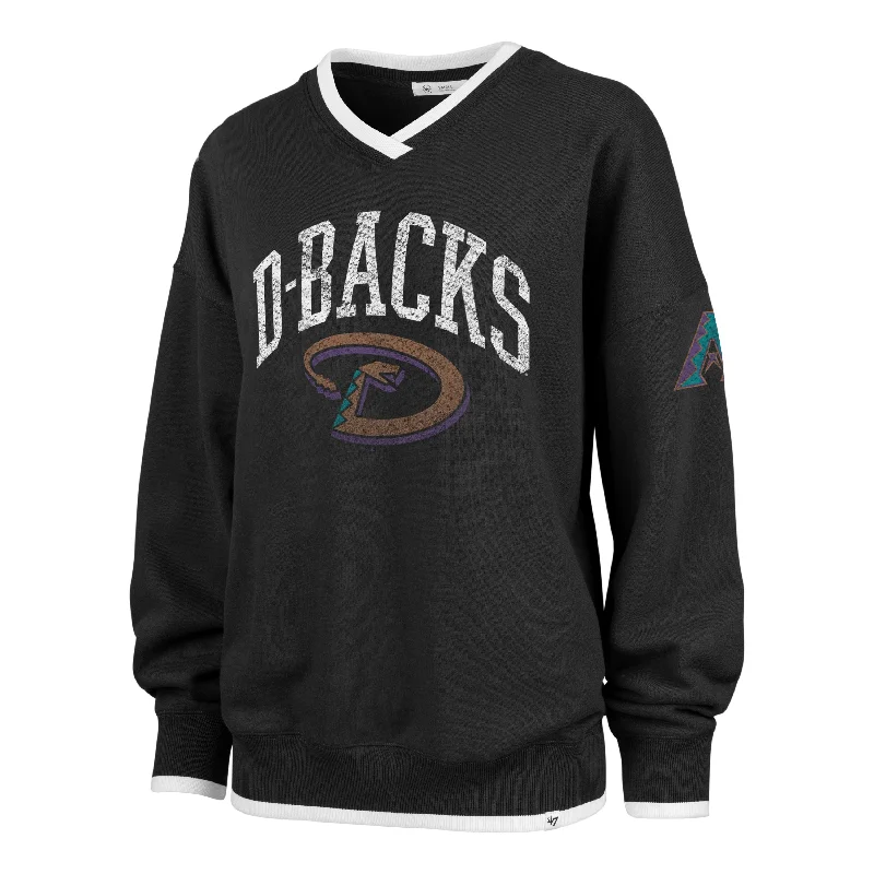 stylish women’s outerwear for fall -ARIZONA DIAMONDBACKS COOPERSTOWN WAX PACK DAZE EIGHTIES '47 PULLOVER WOMENS