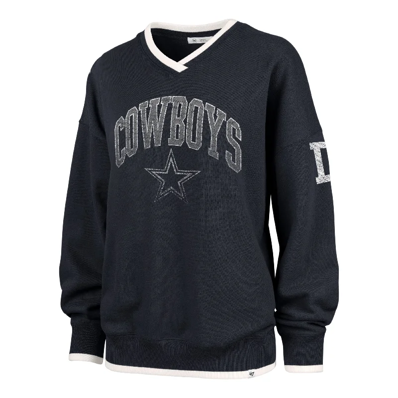 stylish women’s outerwear for fall -DALLAS COWBOYS CLUBHOUSE DAZE EIGHTIES '47 PULLOVER WOMENS