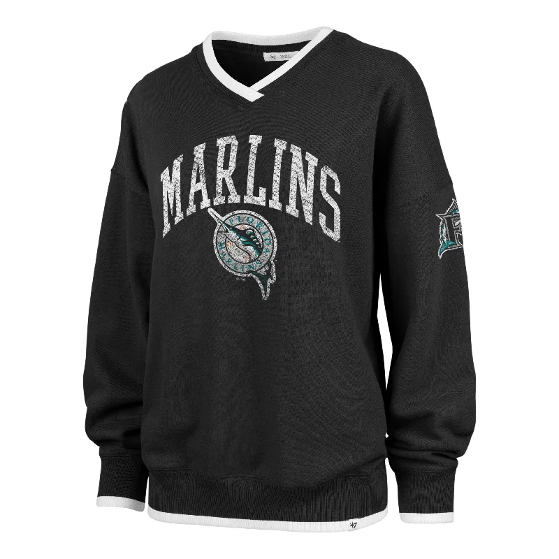 comfortable women’s clothing for travel -MIAMI MARLINS COOPERSTOWN WAX PACK DAZE EIGHTIES '47 PULLOVER WOMENS