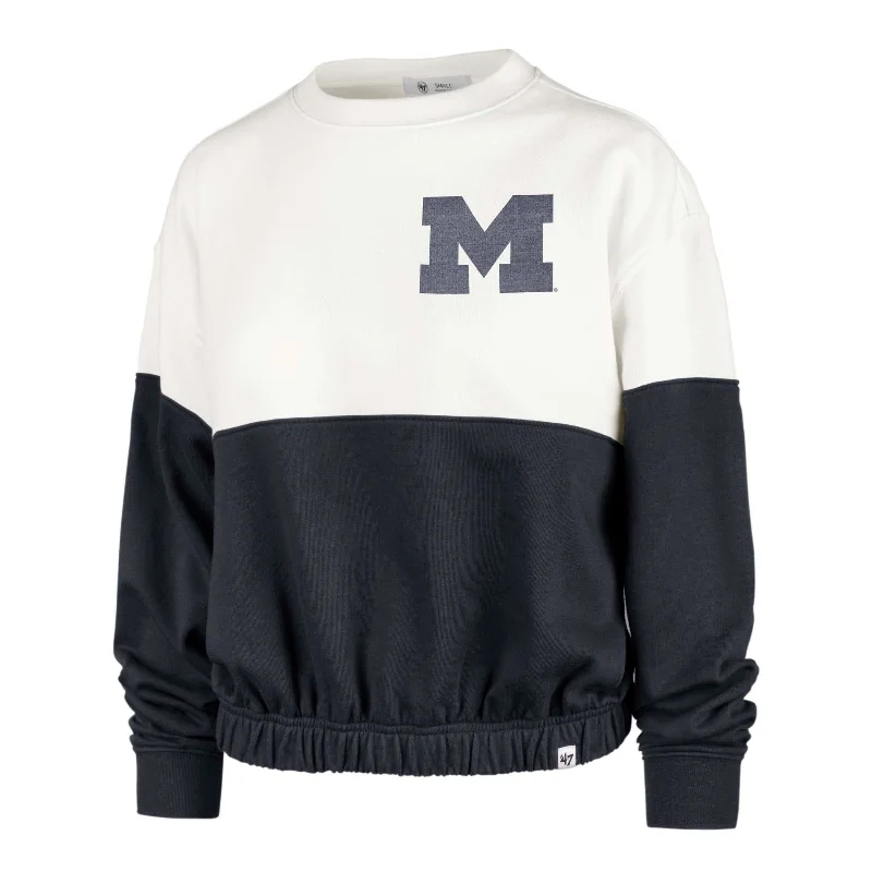 comfortable women’s shirts for everyday wear -MICHIGAN WOLVERINES TAKE TWO '47 BONITA CREW WOMENS