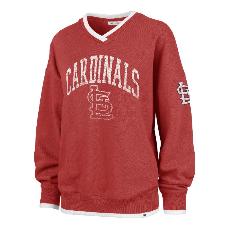 comfortable women’s shirts for everyday wear -ST. LOUIS CARDINALS COOPERSTOW WAX PACK DAZE EIGHTIES '47 PULLOVER WOMENS