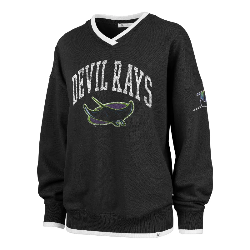 trendy women’s clothing for work meetings -TAMPA BAY RAYS COOPERSTOWN WAX PACK DAZE EIGHTIES '47 PULLOVER WOMENS