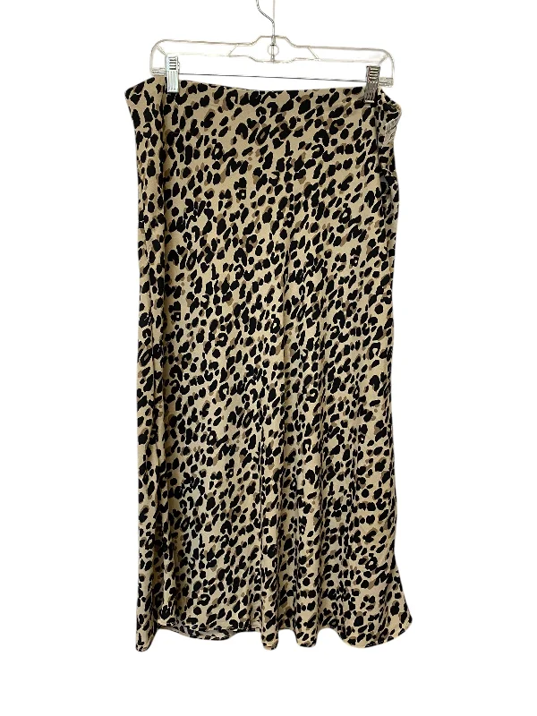 women’s pants for professional settings -Skirt Maxi By Halogen In Animal Print, Size: L