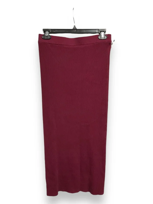 affordable women’s dresses for weddings -Skirt Maxi By Loft In Maroon, Size: S