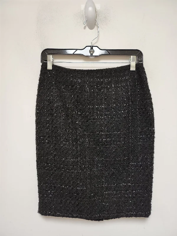 trendy summer clothing for women -Skirt Midi By Calvin Klein In Black, Size: 2