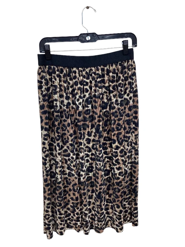 casual clothes for women’s weekend style -Skirt Midi By Rd Style In Animal Print, Size: M