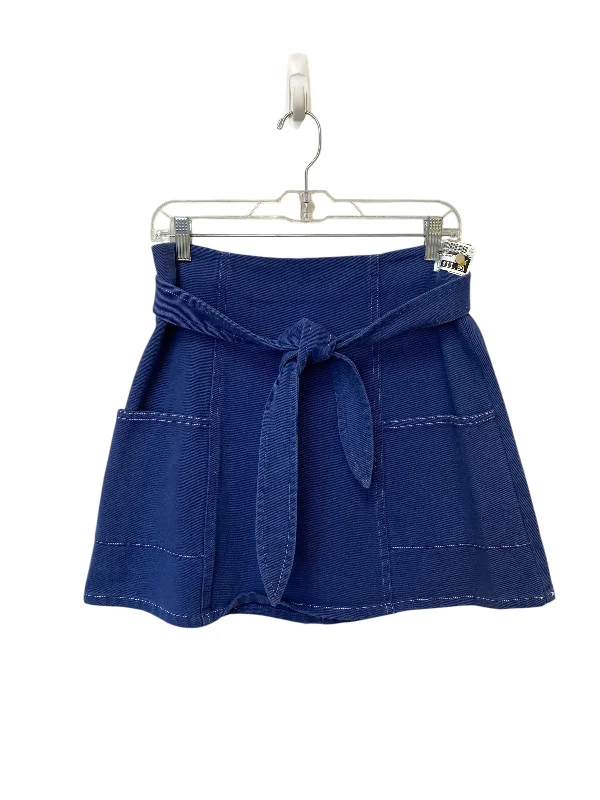 best women’s clothing brands for fall -Skirt Mini & Short By Skies Are Blue In Blue Denim, Size: M