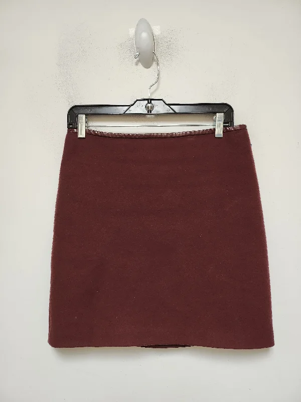 comfortable loungewear for women -Skirt Mini & Short By White House Black Market In Maroon, Size: 4