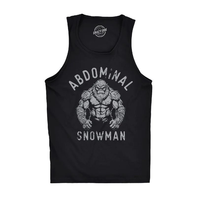 stylish tops for women’s office fashion -Abdominal Snowman Men's Tank Top