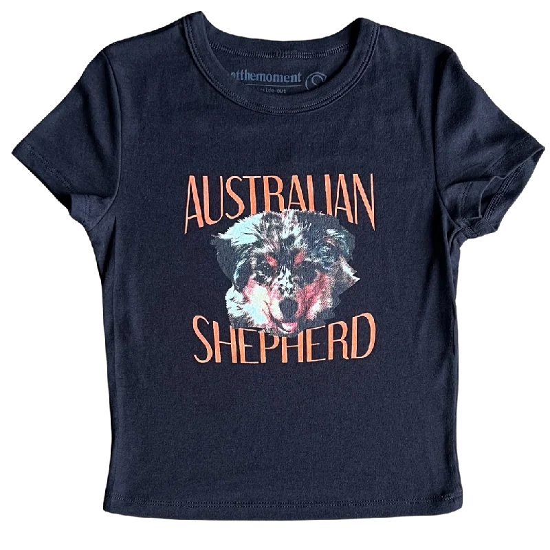 versatile women’s clothing for travel -Australian Shepherd Smile Women's Baby Rib