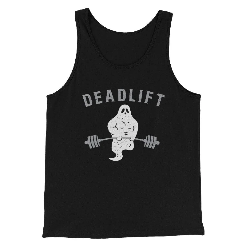 fashionable women’s blouses for work -Deadlift - Ghost Men/Unisex Tank Top