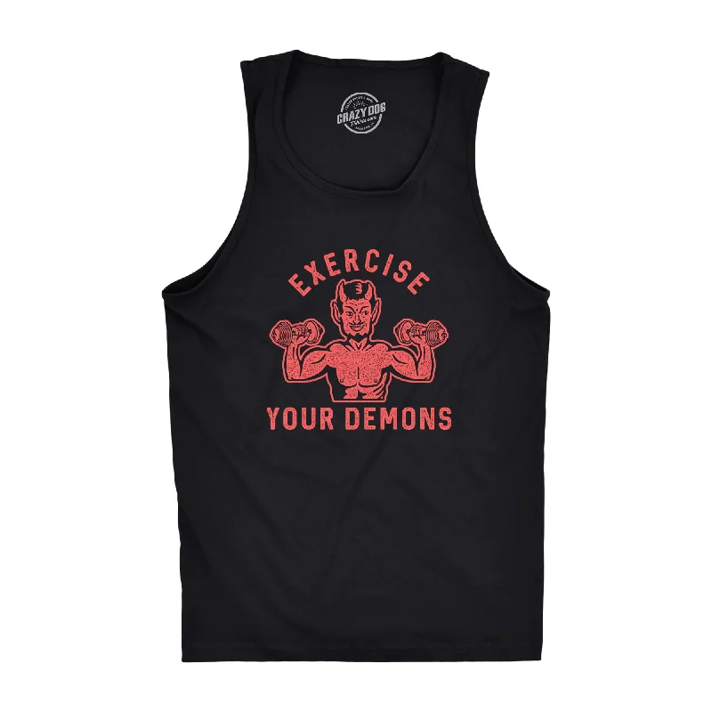 trendy women’s fashion for everyday wear -Exercise Your Demons Men's Tank Top