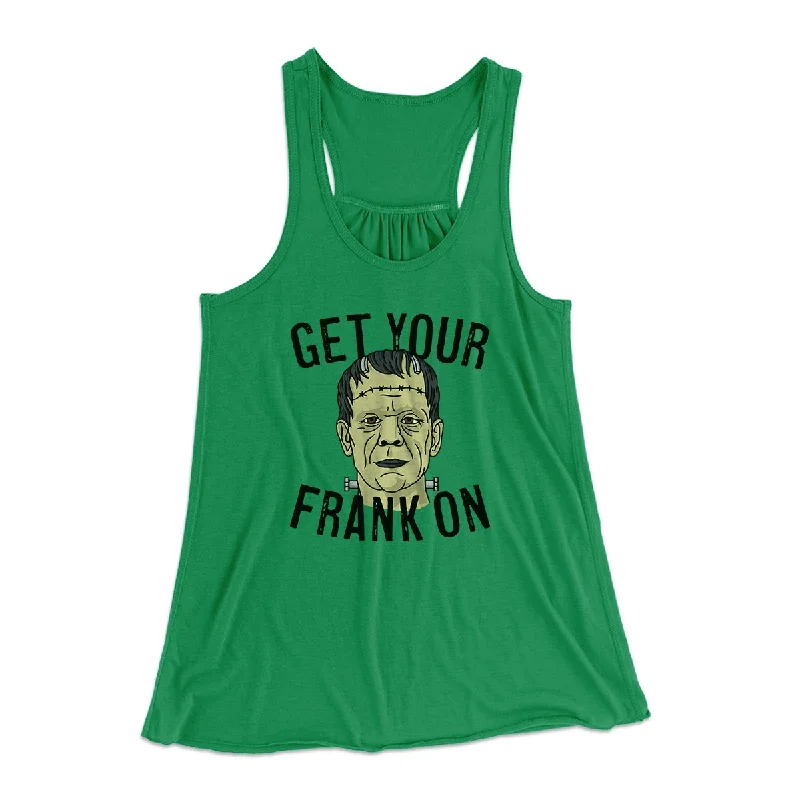 trendy summer clothing for women -Get Your Frank On Women's Flowey Tank Top