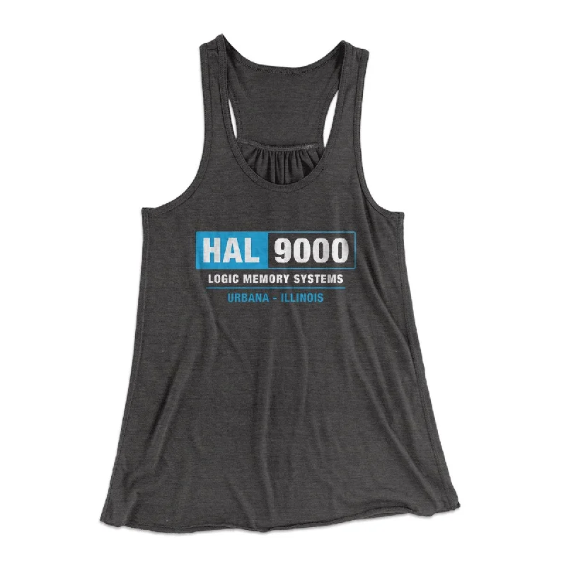 stylish tops for women’s office fashion -Hal 9000 Women's Flowey Tank Top