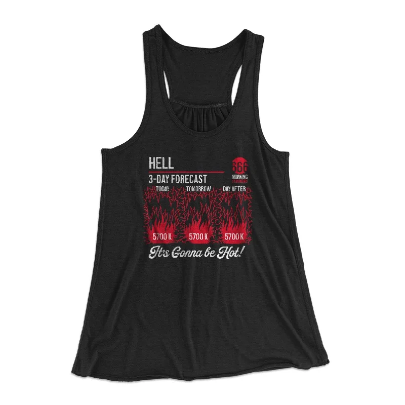 chic women’s sweaters for winter -Hell Forecast Women's Flowey Tank Top