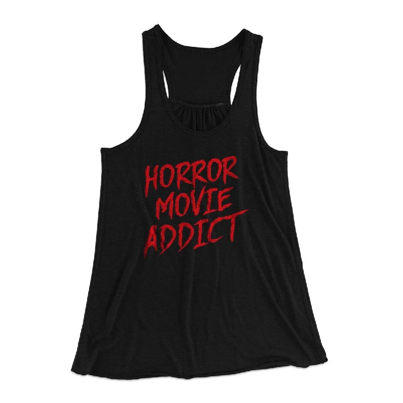 versatile women’s dresses for all occasions -Horror Movie Addict Women's Flowey Racerback Tank Top