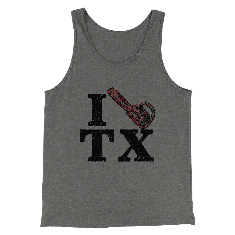 elegant women’s clothing for evening events -I Chainsaw Texas Funny Movie Men/Unisex Tank Top