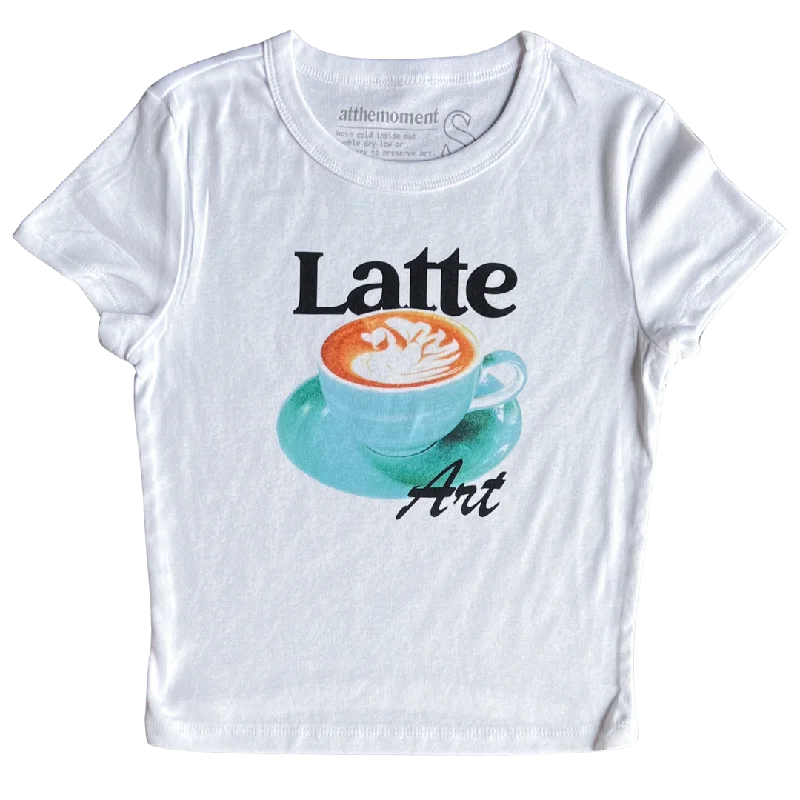 best women’s tops for casual outfits -Latte Art Women's Baby Rib