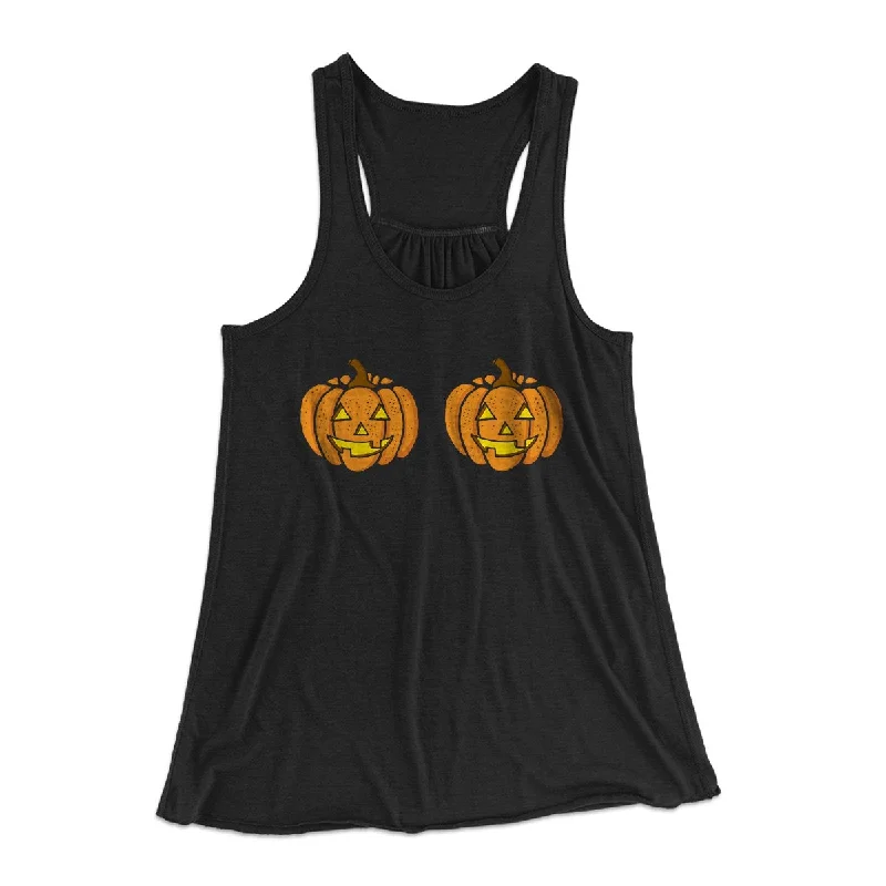 fashionable coats for women’s winter wear -Pumpkin Bra Women's Flowey Tank Top