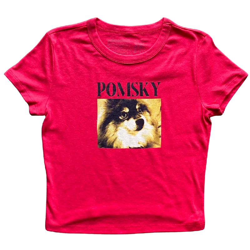 trendy women’s clothing for formal events -Serious Pomsky Women's Baby Rib