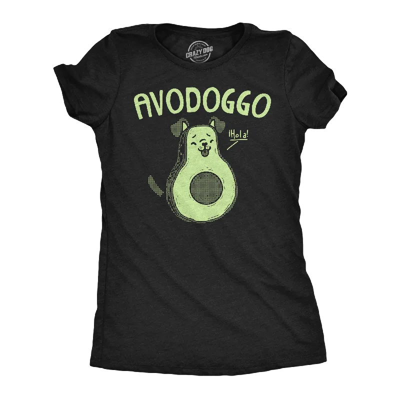 comfortable women’s shirts for everyday wear -Womens Avodoggo Funny T Shirt Cute Puppy Graphic Tee For Ladies