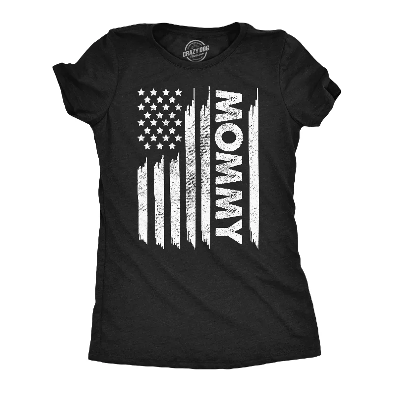 trendy women’s clothing for formal events -Womens Funny T Shirts American Flag Mommy Sarcastic Fourth Of July For Ladies