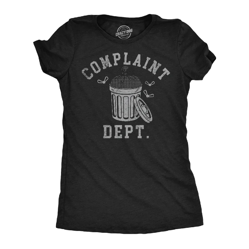 stylish women’s business suits -Womens Funny T Shirts Complaint Dept Sarcastic Trash Can Graphic Tee For Ladies