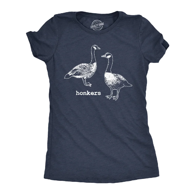 cute women’s skirts for weekend wear -Womens Funny T Shirts Honkers Sarcastic Goose Graphic Tee For Ladies