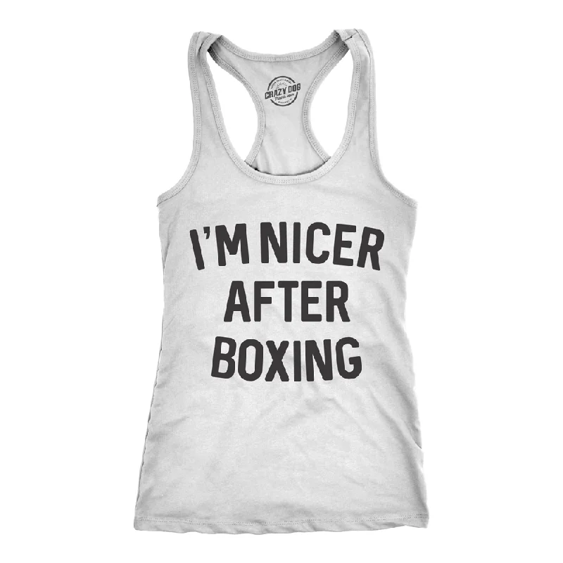 top-rated women’s outerwear coats -I'm Nicer After Boxing Women's Tank Top