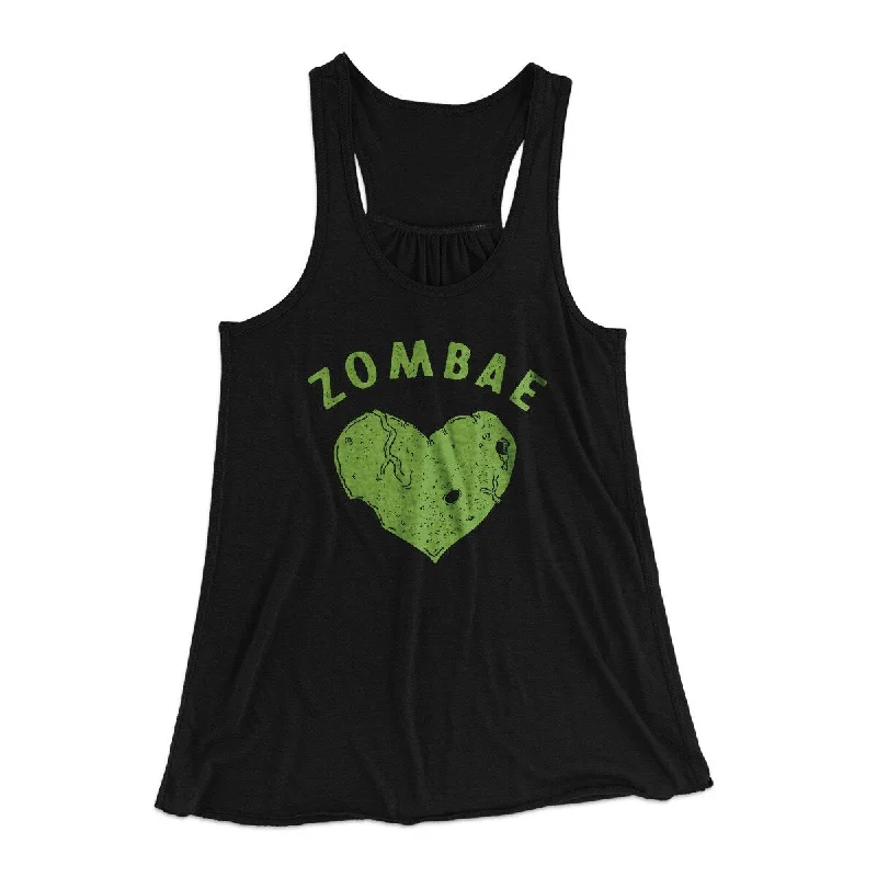 stylish jumpsuits for women’s fashion -Zombae Women's Flowey Racerback Tank Top