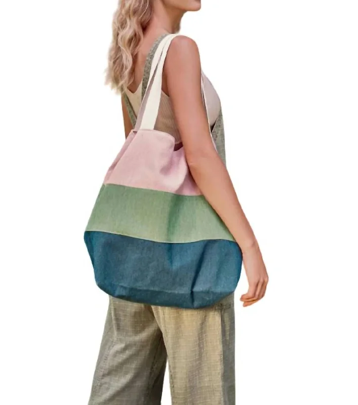 luxury women’s bags for travel -Boho Bag In Petal/sage/racing Green