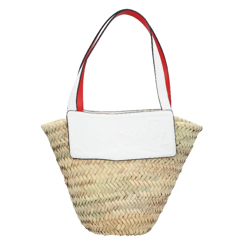 stylish women’s bags for formal events -Christian Louboutin Loubishore Tote Small White