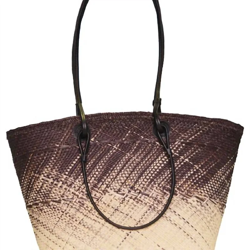 best eco-friendly handbags for women -Medium Basket Bag In Ombre