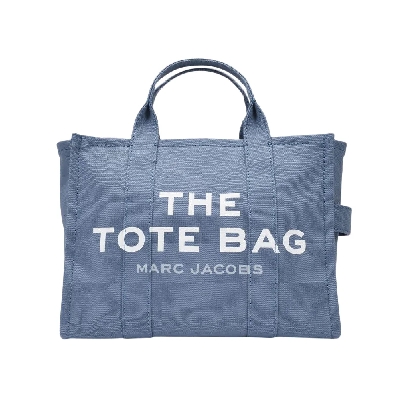 functional and fashionable bags for women -Medium Traveler Tote Bag in Blue Shadow Cotton