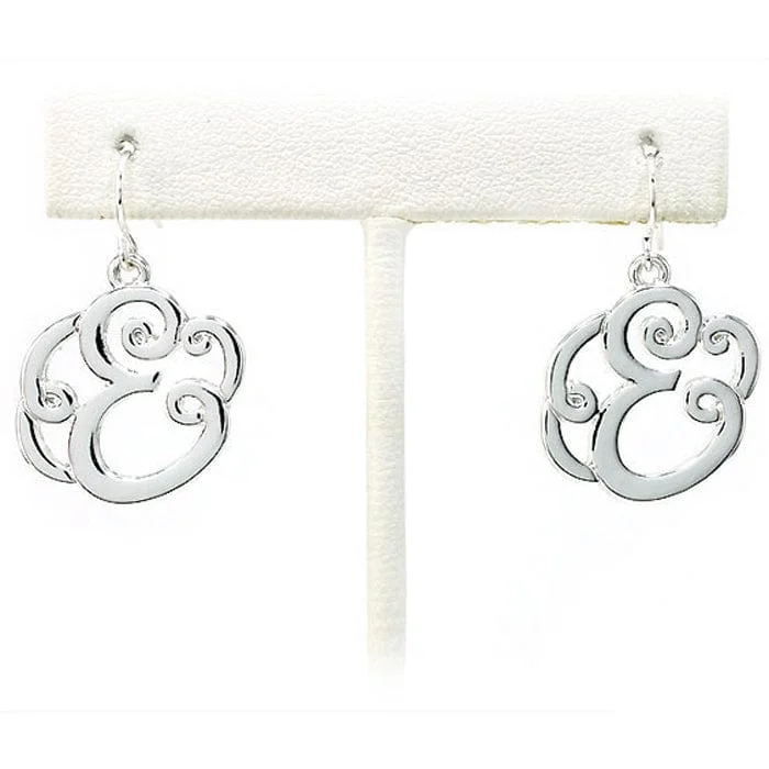 best bags for young professional women -OE1540SV "E" Single Initial Earrings