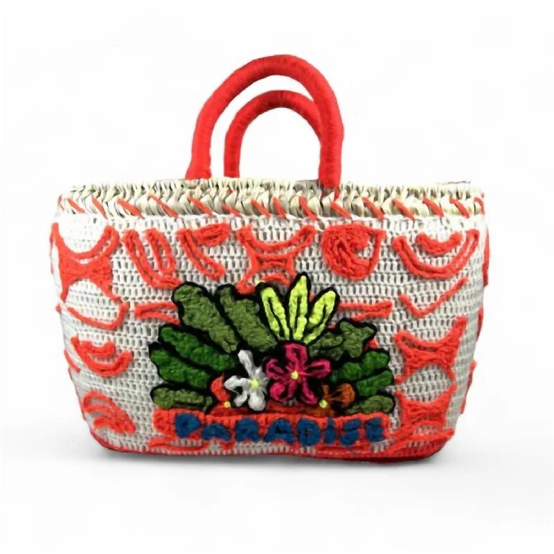 sustainable handbags for women -Paradise Tote Bag In Natural Multi