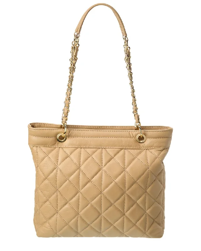 stylish handbags for weddings and events -Persaman New York Antonella Quilted Leather Tote