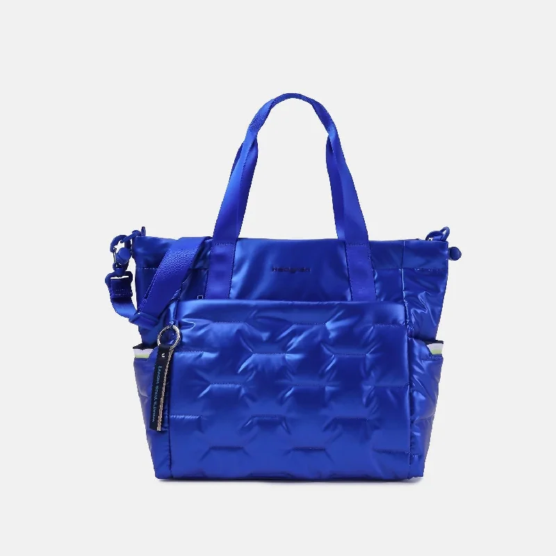 elegant bags for women’s work wardrobe -Puffer Tote Bag In Strong Blue