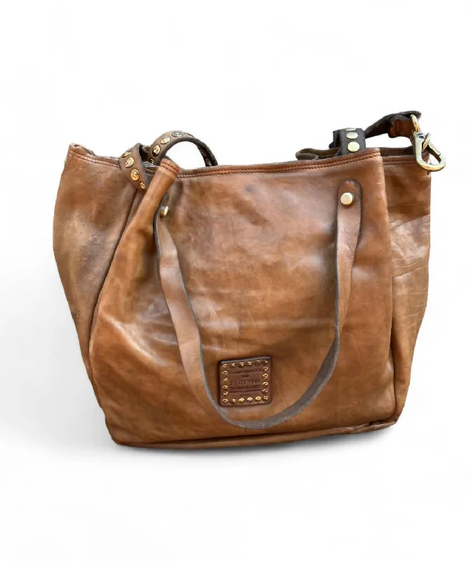 functional and fashionable bags for women -Shopping Piccola Bag In Cognac