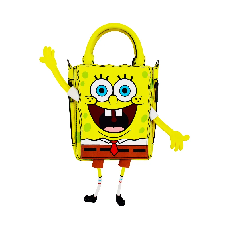 colorful leather handbags for women -Spongebob Mini Tote